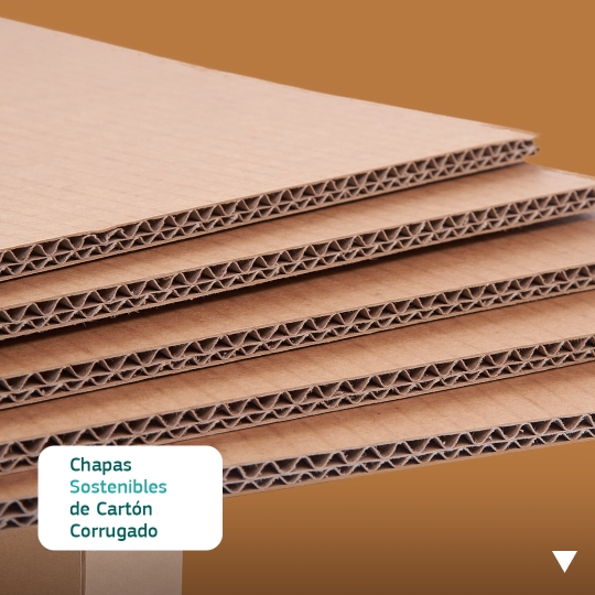 Chapas Sostenibles de Cartón Corrugado